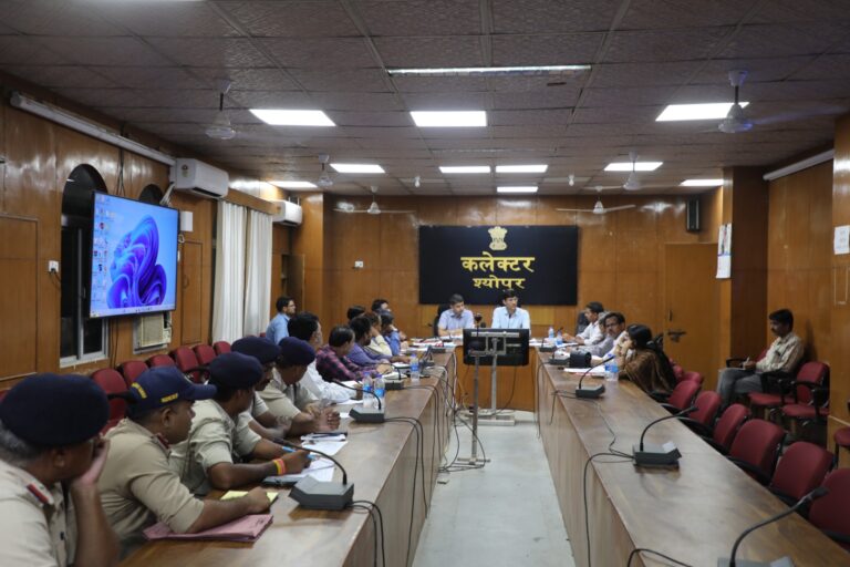 बाढ़ आपदा की स्थिति में प्रभावित लोगों को रखने के लिए स्थान चिन्हित करें-कलेक्टर सभी थानो में रस्सी, टार्च आदि संसाधनों की व्यवस्था की जायें-एसपी बाढ़ राहत एवं आपदा प्रबंधन की बैठक आयोजित