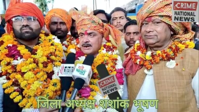 बड़ौदा में भाजपा जिला अध्यक्ष शशांक भूषण  का ऐतिहासिक स्वागत, कार्यकर्ताओं में जबरदस्त उत्साह