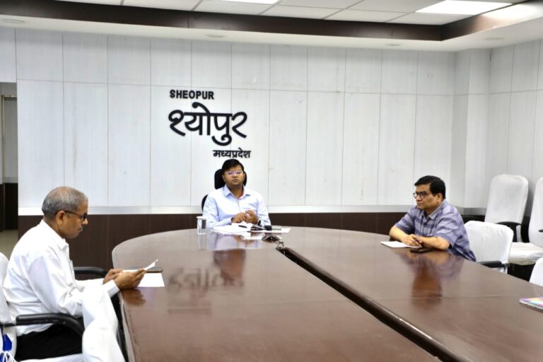 श्योपुर: राजस्व अभिलेखों का होगा डिजिटलीकरण, प्रारंभ में 10 जिलों में होगी शुरुआत वीसी के माध्यम से दिए गए निर्देश, अमृत सरोवर भी होंगे दर्ज