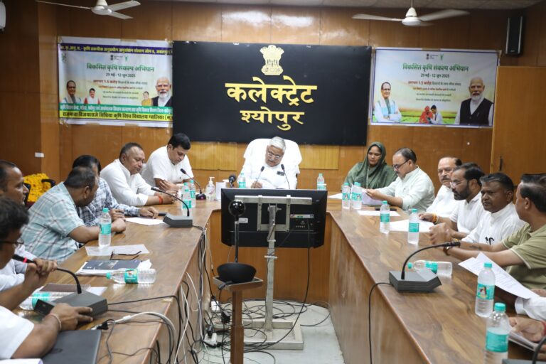 प्राकृतिक खेती और नवाचारों के प्रति किसानों को किया जाएगा जागरूक – सांसद शिवमंगल सिंह तोमर