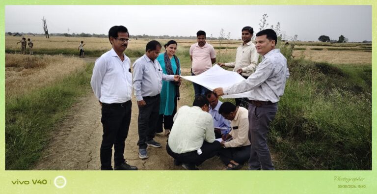 आरोपी की गेहूं की फसल नष्ट,अवैध अतिक्रमण पर चला बुलडोजर: , शासकीय जमीन कराई मुक्त